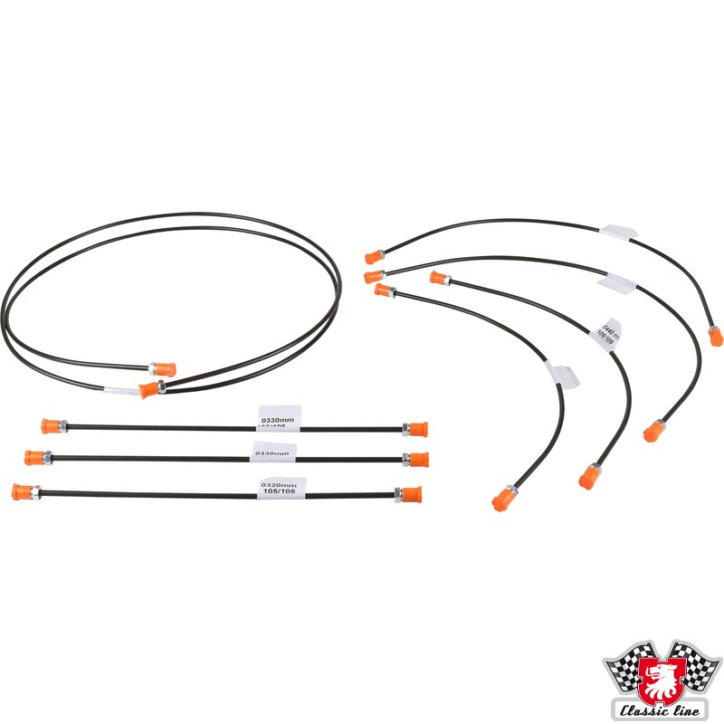 Complete Brake Line Kit — Porsche 356