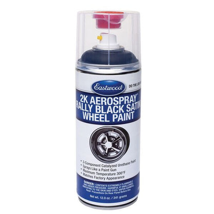 Eastwood 33910Z 2K AeroSpray Wheel Paint Satin Black