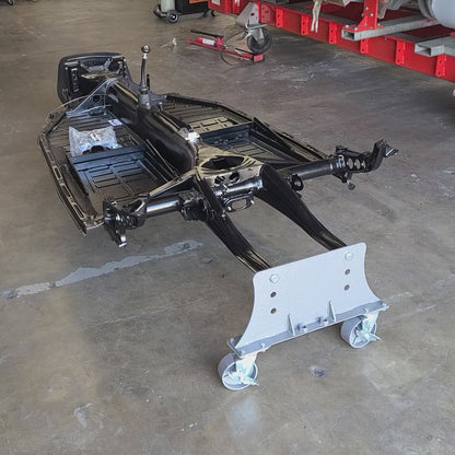 Frame Horn Dolly, Dual-Wheel — Shop Mobility Tool for Transmission-Out VW Chassis (Beetle, Bus, Ghia, Thing, Type 3) | #T01