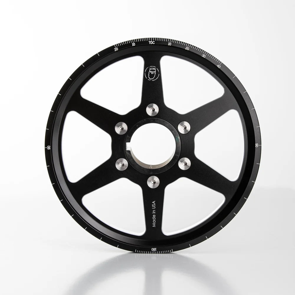 King Performance 6.7" Billet Pulley System — Chrome Finish | VW Type 1 (00-0000-0)